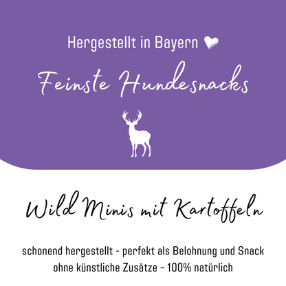 Wild Minis mit Kartoffeln