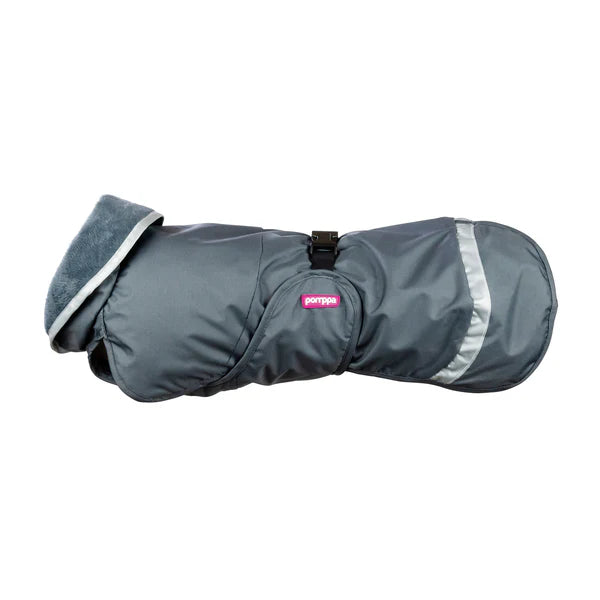 KevytPomppa - gefütterter Regenmantel mit Geschirröffnung - graphite