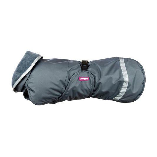 KevytPomppa - gefütterter Regenmantel mit Geschirröffnung - graphite