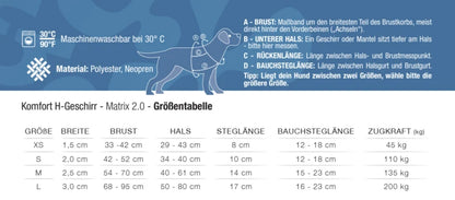 GOTCHA! Smart ID Comfort H-Geschirr - Matrix 2.0 Stone