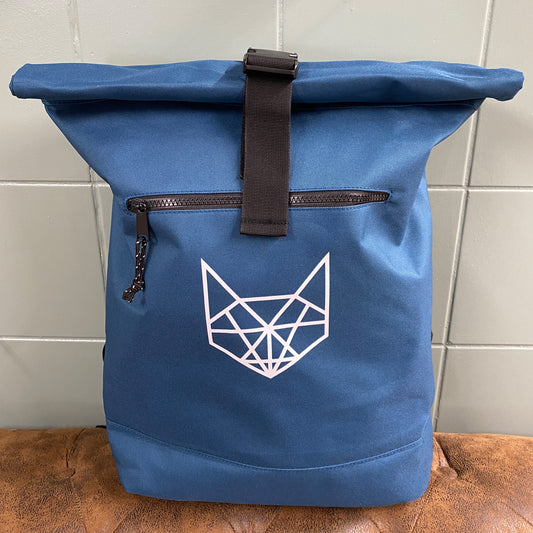 Recycled Roll-Top Rucksack Petrol
