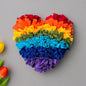 Schnüffelteppich Herz Rainbow waagerecht