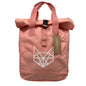 Twin Handle Roll-Top Rucksack Blush Pink