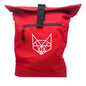 Recycled Roll-Top Rucksack Red