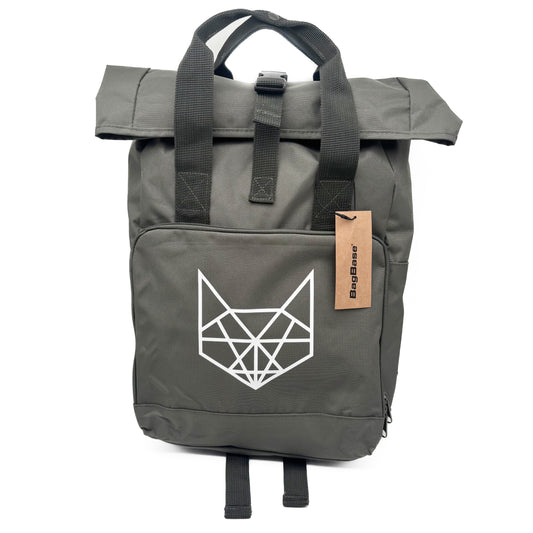 Twin Handle Roll-Top Rucksack Graphite Grey