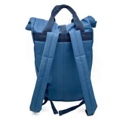 Twin Handle Roll-Top Rucksack Airforce Blue
