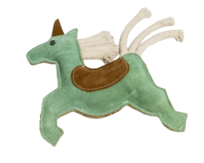 Lederspielzeug Einhorn