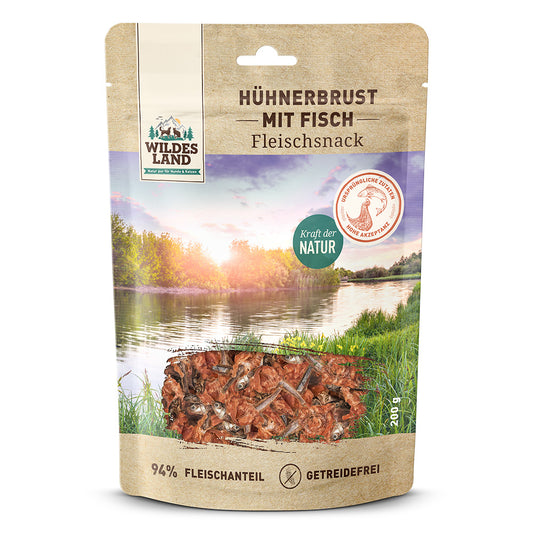 Hühnerbrust mit Fisch 200g