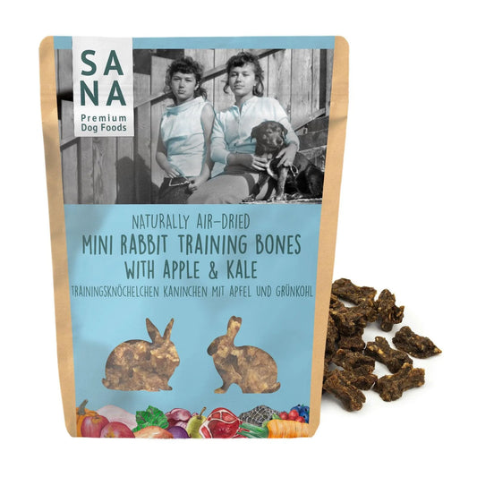 Trainingsknöchelchen Kaninchen mit Apfel und Grünkohl 100g