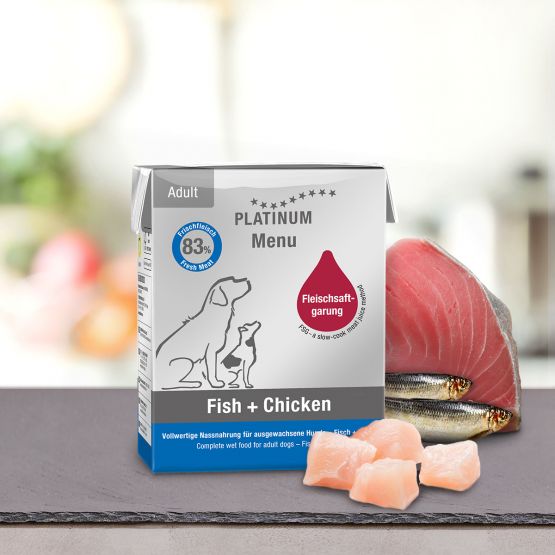 Menu Adult Fish + Chicken 375g