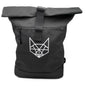Recycled Roll-Top Rucksack Black