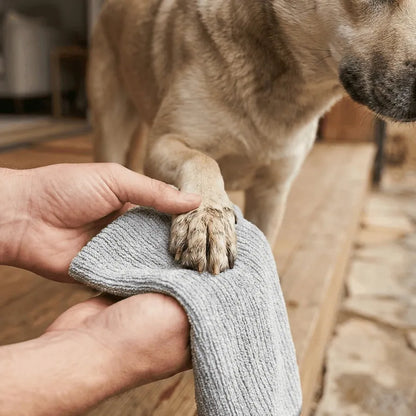 Silber-Pflegehandtuch für Tiere